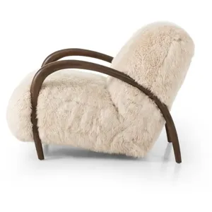 Sandro Chair - Champagne Mongolian Fur