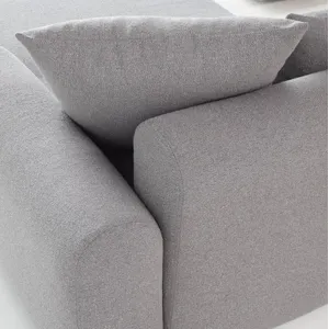 Rund DL1 Sofa w/Chaise-Beige
