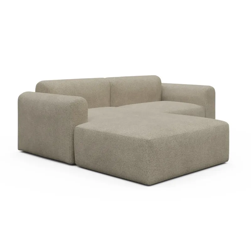 Rund DL1 Sofa w/Chaise-Beige