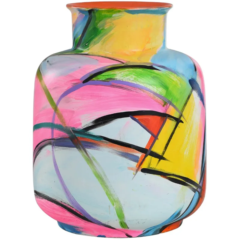 Hand Painted Abstract on Ceramic