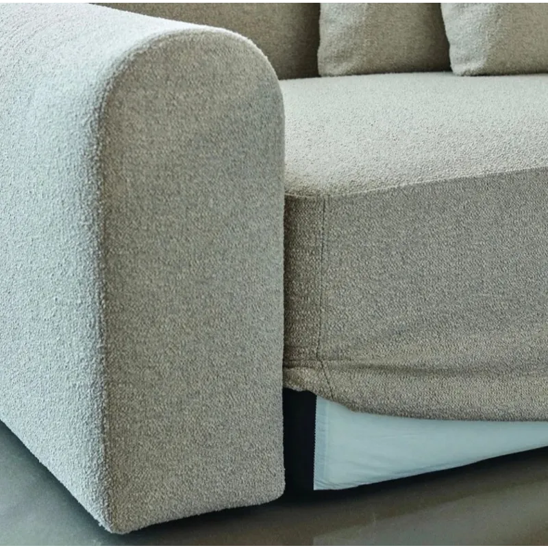 Rund DL1 Sofa w/Chaise-Beige