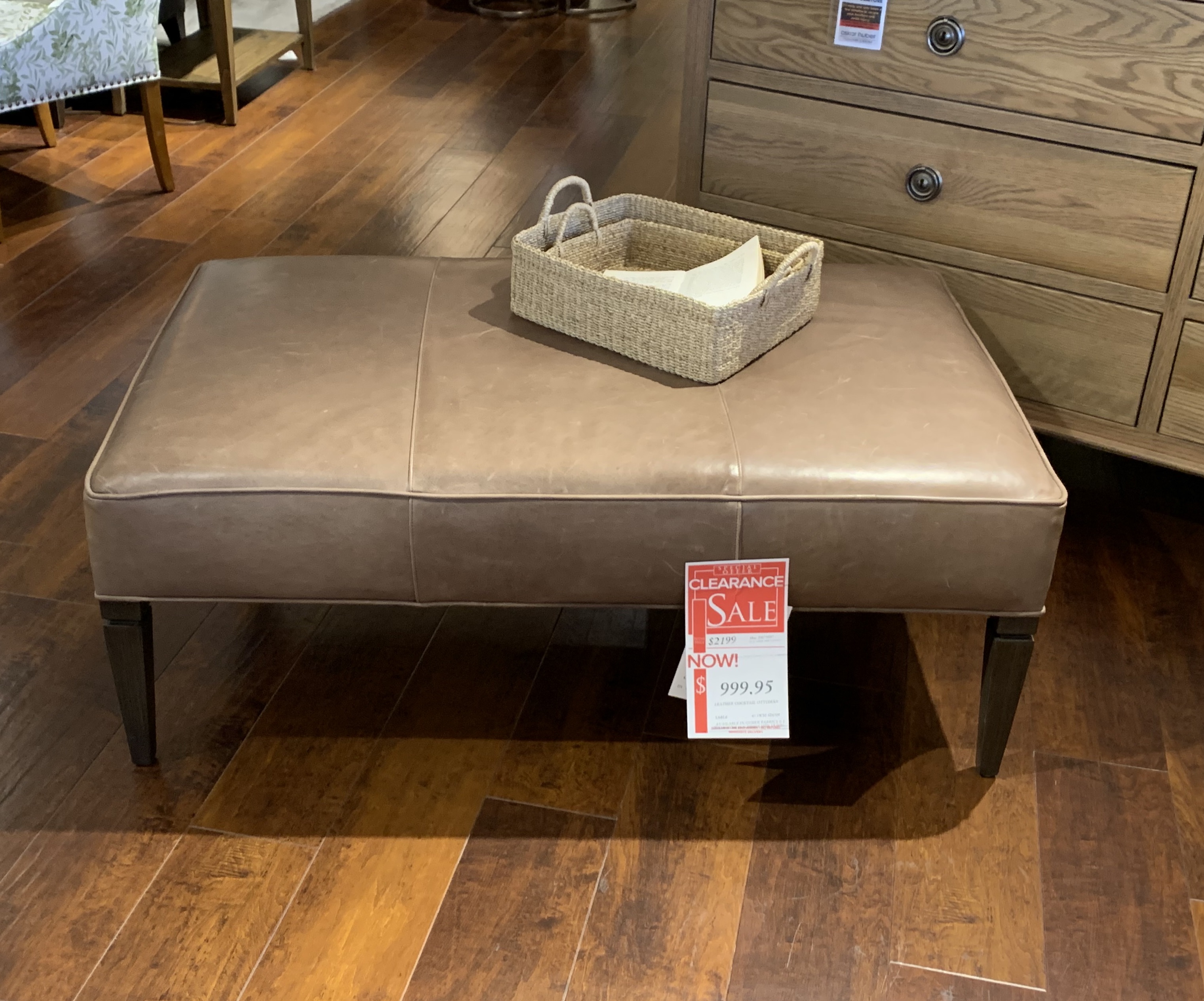 LEATHER COCKTAIL OTTOMAN 2969597 by Larren Grey at Oskar Huber