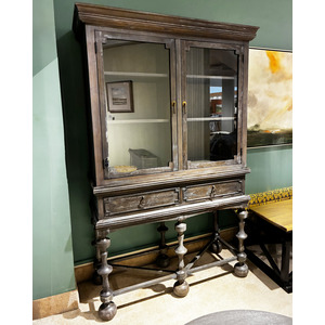 BLACK DISPLAY CABINET PKG