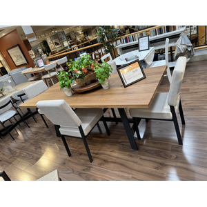Solid Top Dining Table & 4 Chairs