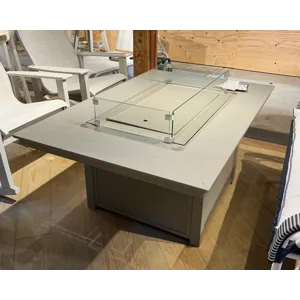 FIRE TABLE W/GLASS GUARD