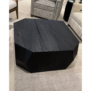 GEOMETRIC WOOD COCKTAIL TABLE