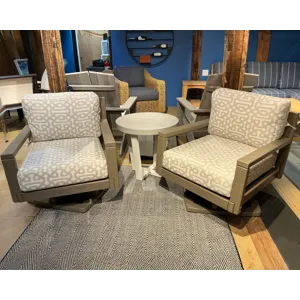 2 CLUB SWIVEL ROCKERS & CUSH.