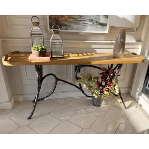 ARTISTIC METAL CONSOLE TABLE