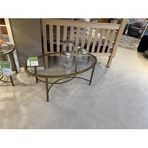Oval Cocktail Table & Glass Top