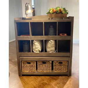 STORAGE BOOKCASE TRUNDLE BENCH