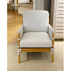 WOVEN ROPE RATTAN ACCENT CHAIR