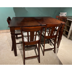 COUNTER TABLE & 6 STOOLS