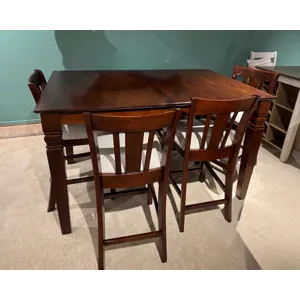 COUNTER TABLE &amp; 6 STOOLS