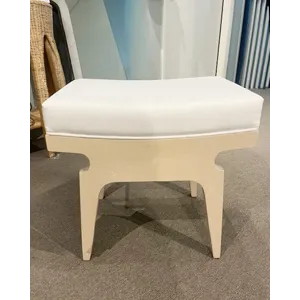 RECTANGULAR STOOL W/ CUSHION