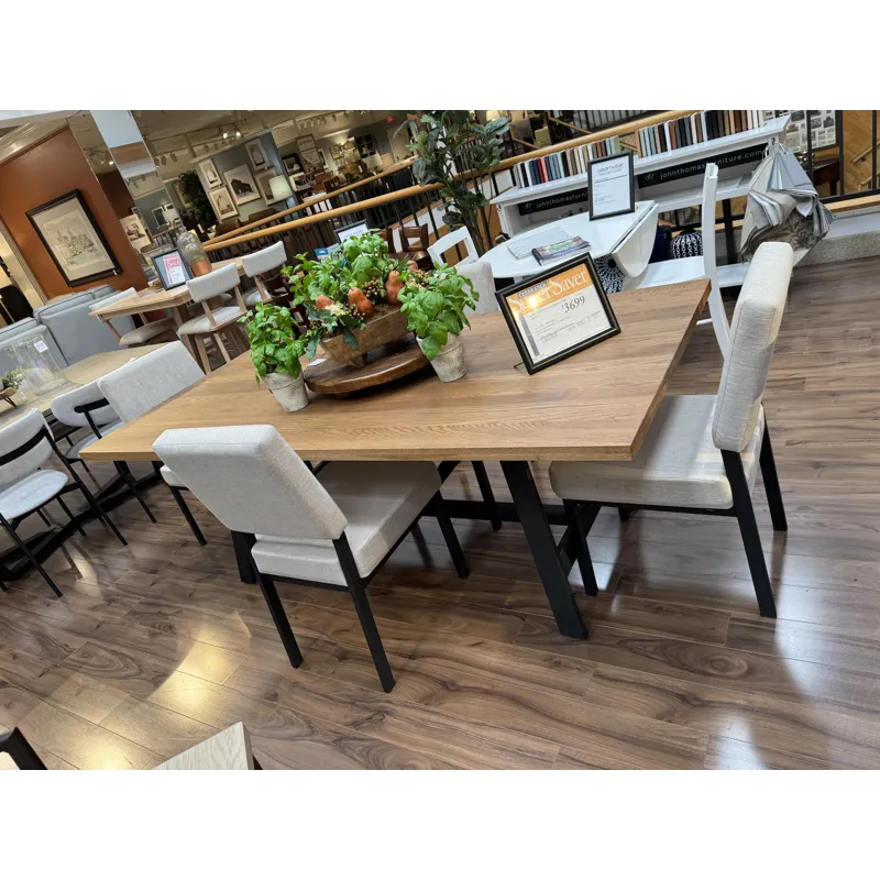Solid Top Dining Table & 4 Chairs