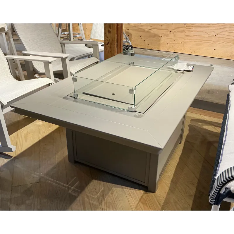 FIRE TABLE W/GLASS GUARD