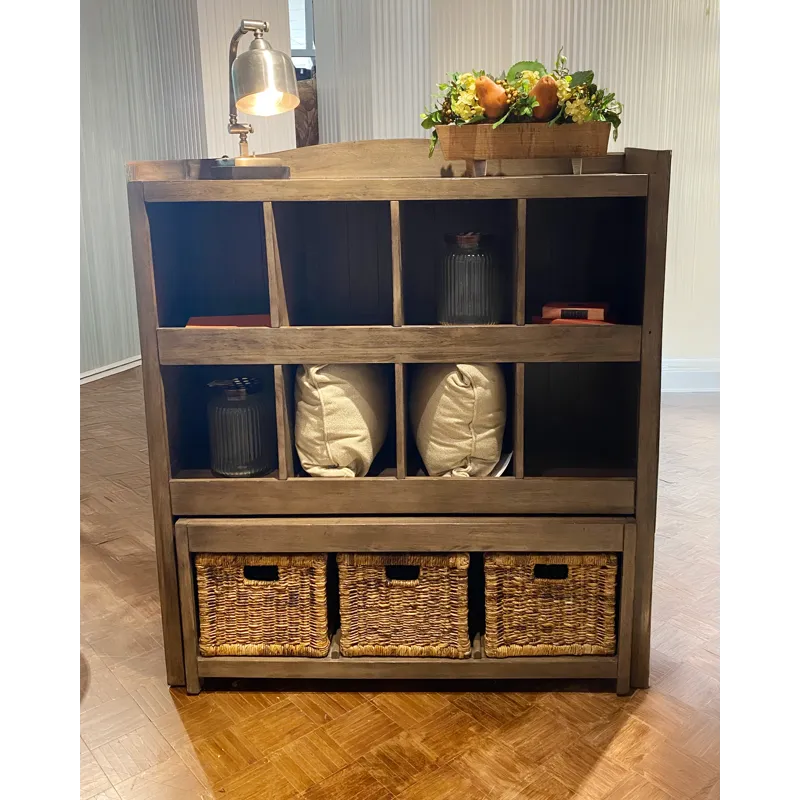 STORAGE BOOKCASE TRUNDLE BENCH