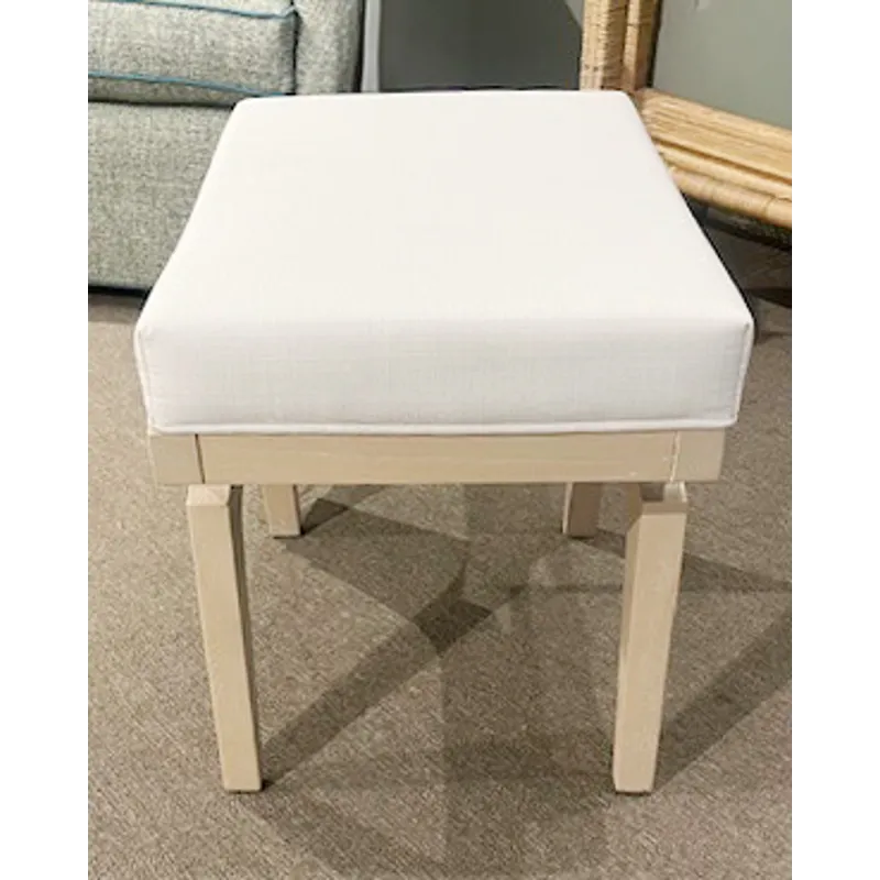 RECTANGULAR STOOL W/ CUSHION