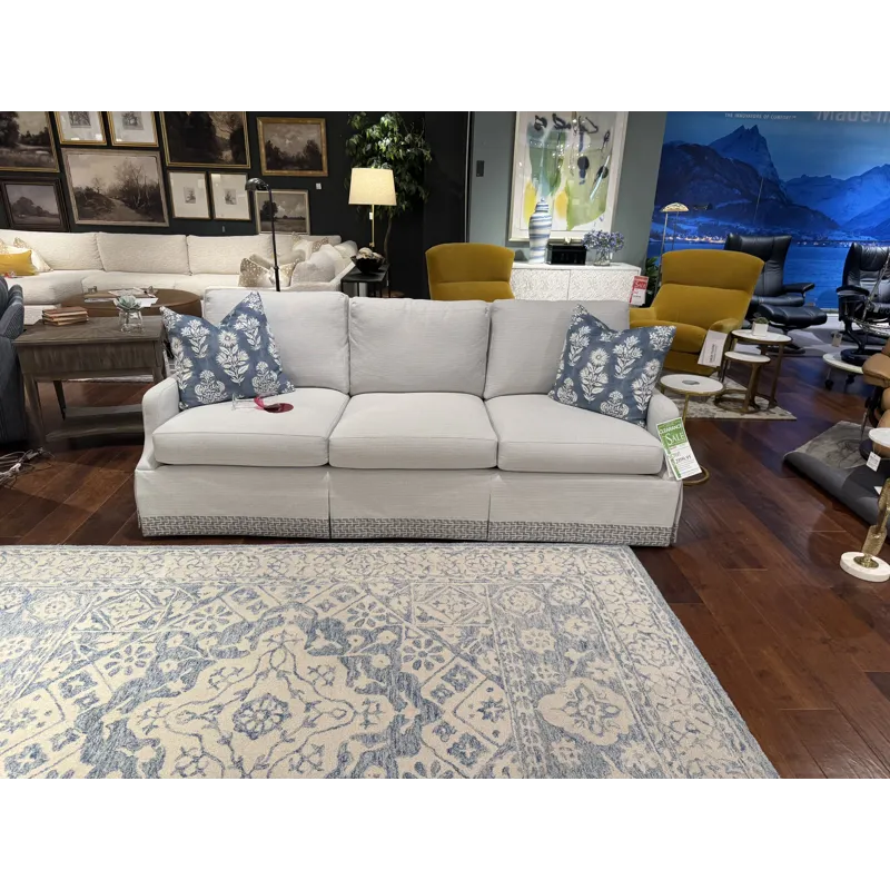 Sofa with Contrast Skirt Band