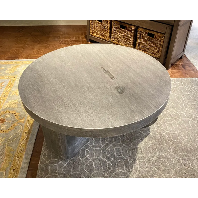 DISTRESSED GREY COFFEE TABLE