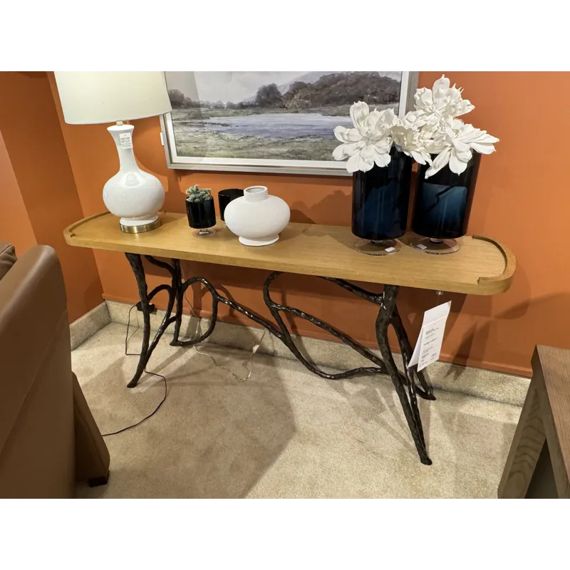 ARTISTIC METAL CONSOLE TABLE
