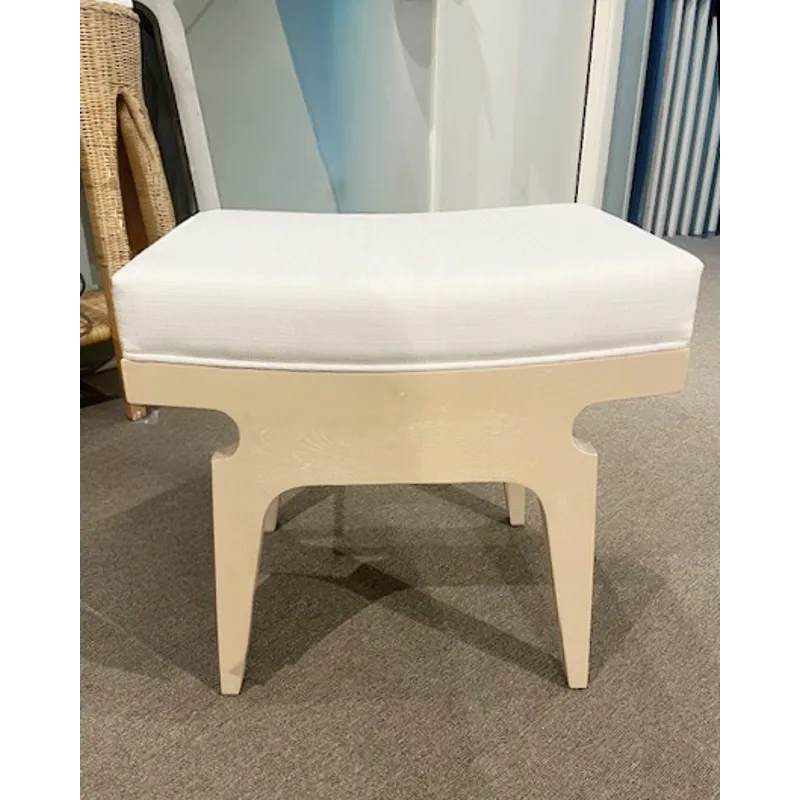 RECTANGULAR STOOL W/ CUSHION