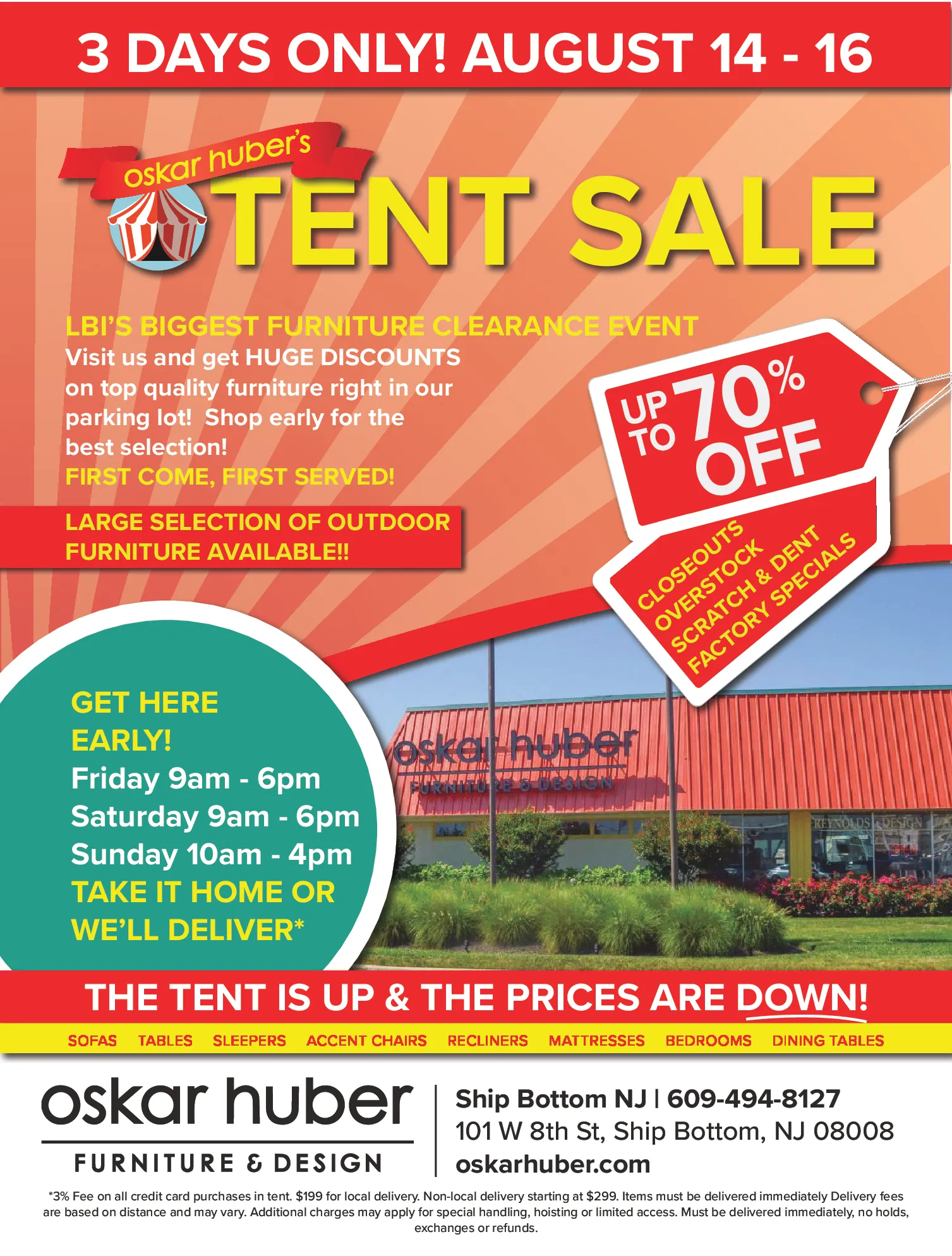 Tent Sale in Ship Bottom, NJ