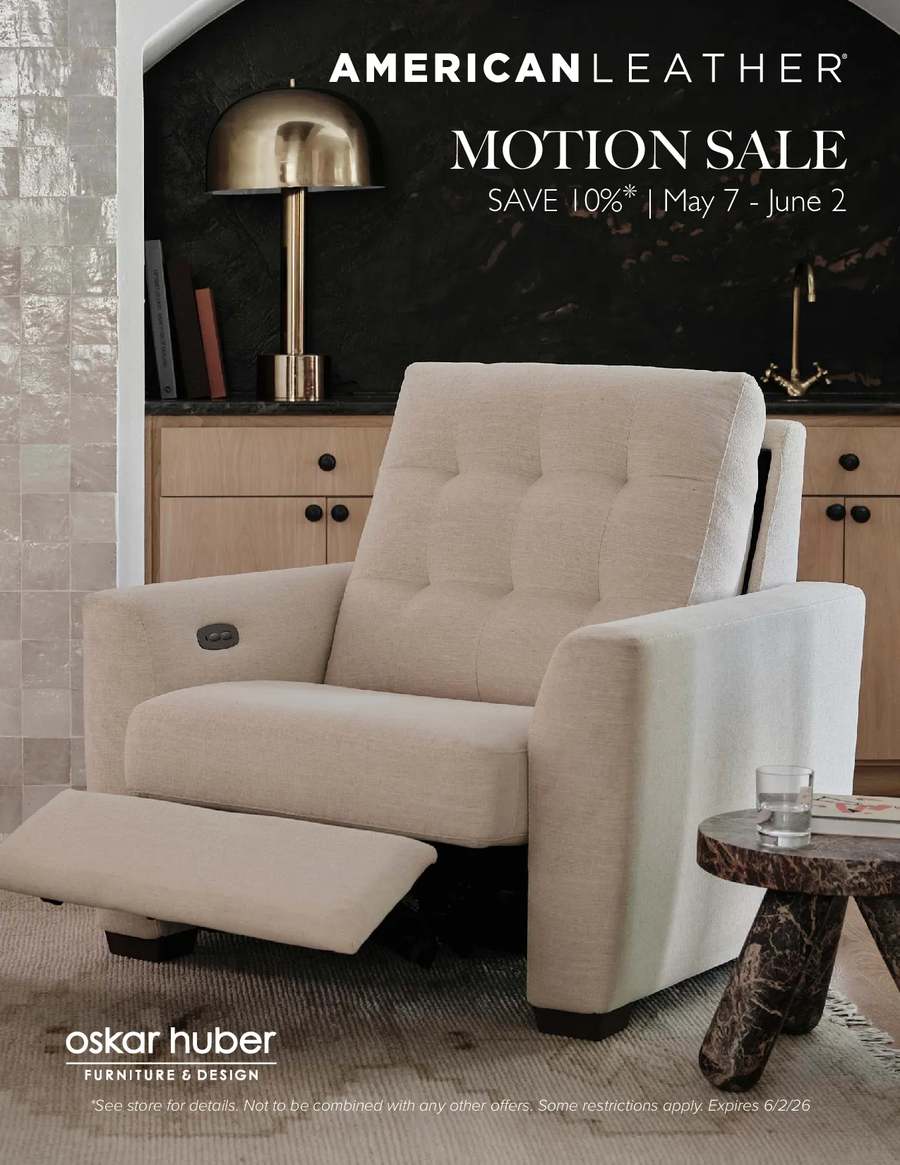 American Leather Motion Sale 52026