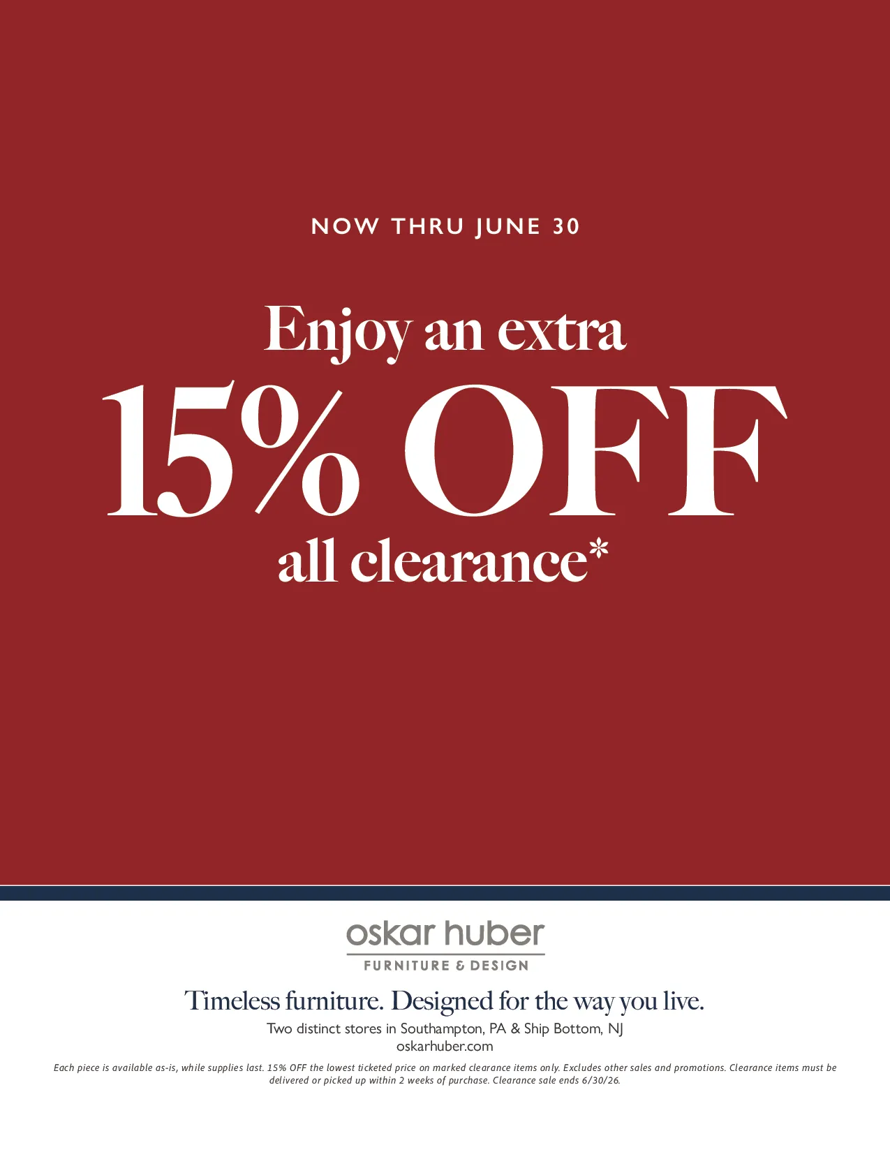 Clearance Sale
