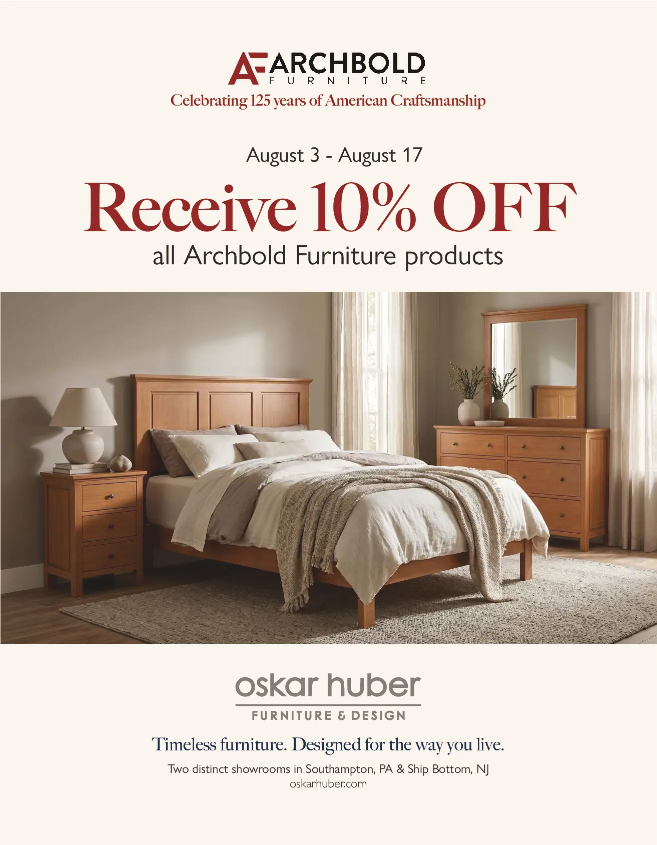 Archbold 125 Year Celebration Sale