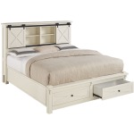 Sun Valley Queen Storage Bed W/Footboard Bench