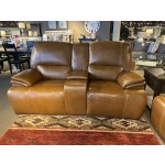 Softee Buckskin Double Power Loveseat
