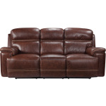 Fresno Power Reclining Sofa - Brown