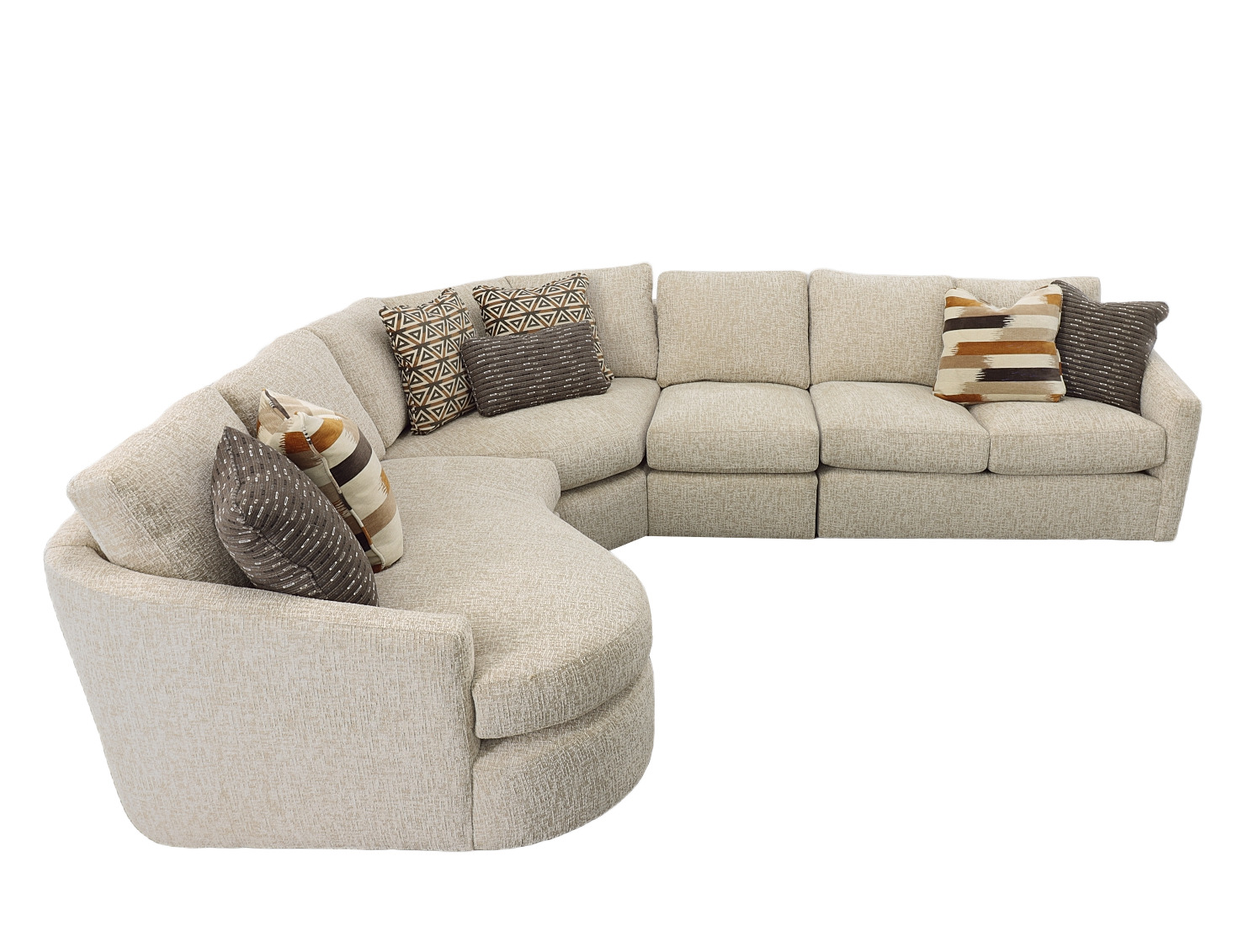 4 PC Sectional 716813BD+14BD+22BD+31BD by Craftmaster at Old Brick