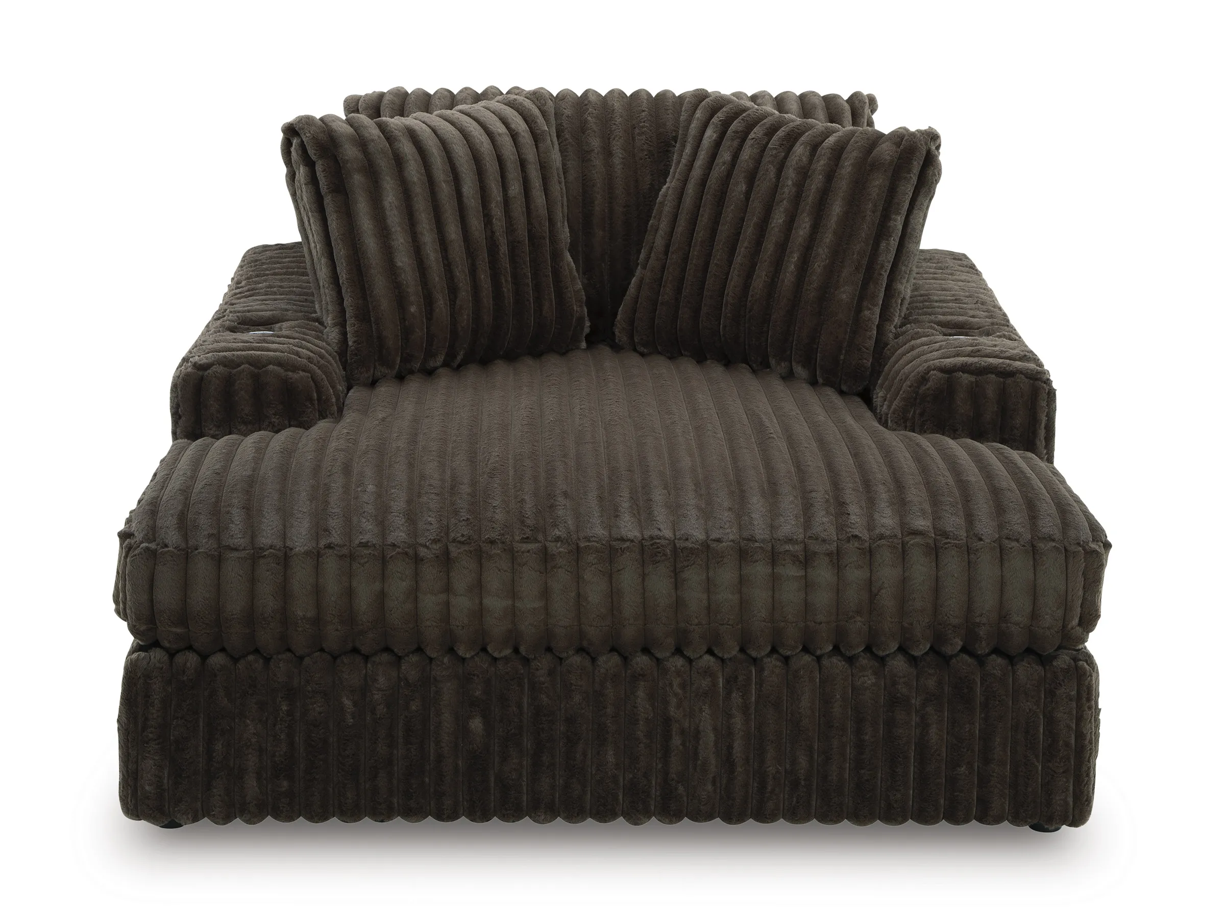 Midnight Madness Oversized Chaise - Chocolate 9810415 by Signature