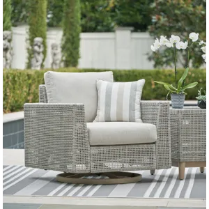 Seton Creek Outdoor Swivel Lounge with Cushion