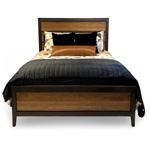 Toulon Queen Panel Bed w/Low Footboard - Rustic Cherry