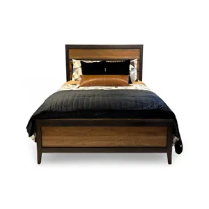 Toulon Queen Panel Bed w/Low Footboard - Rustic Cherry