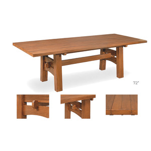Coventry 38" x 72" Outdoor Dining Table - Antique Mahogany
