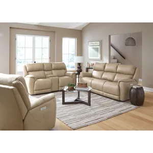 Tuscany Power Loveseat Shown - Stonewash