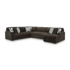 Midnight-Madness 4-Piece Sectional with Chaise