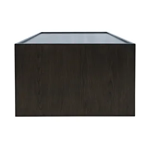 Laurel Creek Modern Contemporary 52" Block Coffee Table With Hidden Casters