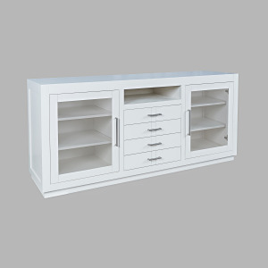 Auburn Hills 70" Contemporary Media Console - White