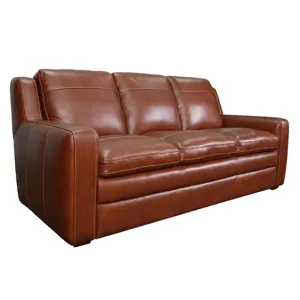 Berlin Chestnut Leather Sofa