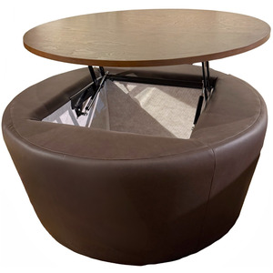 Dancer Brown Lift Top Storage Ottoman