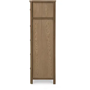 Sun Haven Mirrored Door Chest - Walnut and Oak Finish