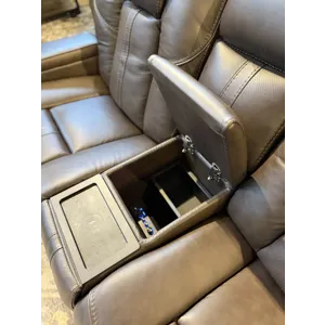 Daniel Immersive Audio 7PC Leather Sectional (Triple Power w/ Speakers, Heat, & Massage)