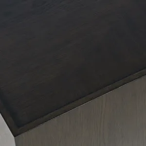 Laurel Creek Modern Contemporary 52" Block Coffee Table With Hidden Casters