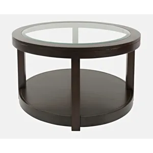 Urban Icon Round Castered Cocktail Table - Merlot