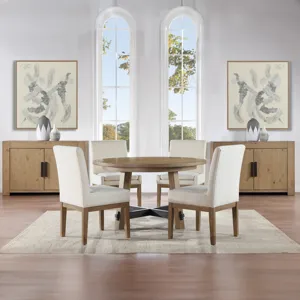 Aubrey Brown Arm Chair